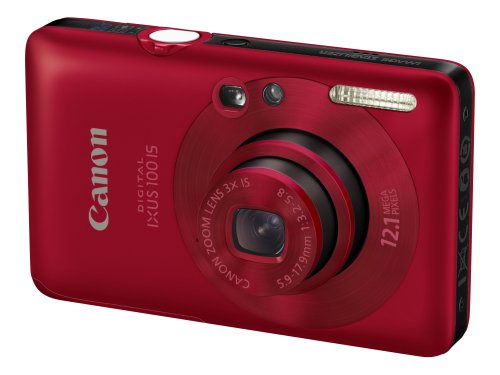 Canon Digital IXUS 100 IS Digital Camera - Red (12.1 MP, 3.0x Optical Zoom) 2.5 inch LCD Canon Digital IXUS 100 IS Digital Camera - Red (12.1 MP, 3.0x Optical Zoom) 2.5 inch LCD