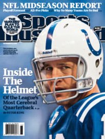 Sports Illustrated November 16, 2009 NFL Midseason Report Inside the Helmet of Peyton Manning