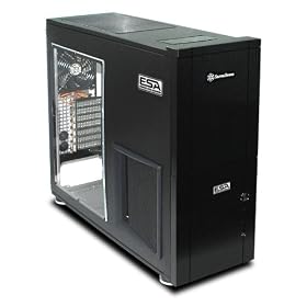 SilverStone TJ10B-WESA ESA Edition Aluminum ATX Full Tower Computer Case - Retail (Black)