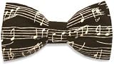 Swagger & Swoon Boys Bow Tie Black White Notes