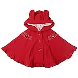 《H28年秋冬物》(日本製) Pample Mousse(パンプルムース) フリースモチーフ付きマント 80cm~90cm/RE NO.DP-64111