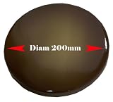 Home Equipement - A95720 - Cache - Plaque Uni Brun pour Plaque &Eacute;lectrique - Diam&egrave;tre: 200 mm