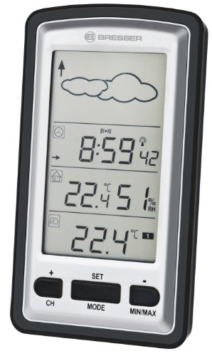 Bresser 7010777 TemeoTrend C - Kompakte Wetterstation mit Trendvorhersage, inklusiv Au&szlig;ensender