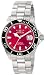 Invicta Men's 0998 Pro Diver Automatic Red Dial Stainless Steel Watch