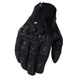 ICON ACCELERANT LEATHER MOTORCYCLE GLOVES-BLACK-MEDIUM-NEW