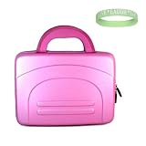 Pink Eva Amazon Kindle DX Hardshell Carrying Case + Live*Laugh*Love Wrist Band!!! (Kindle DX Not Included)