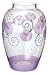 Kitchen & Housewares : Crystal Colours Lavender Hand Painted Glass Boxed Large Tapered Vase