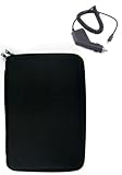 Kindle Cover for 2nd Generation Amazon Kindle + Car Charger for Kindle 2 (Black Hard Cube)