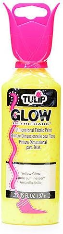 Tulip Glow In The Dark Dimensional Fabric Paint (Yellow) [6 Pieces] *** Product Description: Tulip Glow In The Dark Dimensional Fabric Paint- Color: Yellowdecorate Your Crafts And Fabrics With These Vibrant Glow In The Dark Colors! The High-Quali ***