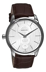 Azzaro Men's AZ2060.12AH.000 Legand White Dial Brown Strap Watch