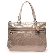 Hot Sale Coach Signature Daisy Glam Shopper Bag Purse Tote 20026 Khaki Gold