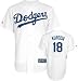 Hiroki Kuroda Jersey: Adult 2009 Majestic Home White Replica #18 Los Angeles Dodgers Jersey - Medium