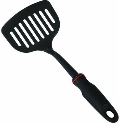 Jumbo Slotted Spatula 12"black nylon. 4-3/4" wide,Heat resistant to 410F / 210C,New