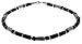 Mens Surf Surfer Metal & Black Bead Beads Necklace Choker - F