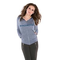 Denver Broncos Women's Tried and True Tri-Blend Full-Zip Hoodie - by Alyssa Milano