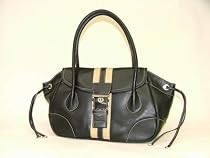 Prada Black Leather "Hobo" Handbag Br2937