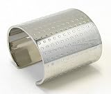 Calvin Klein Stainless Steel Silver Tone Open Bangle Bracelet KJ41AB01050S