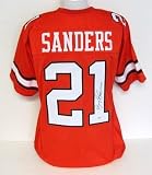 Oklahoma State Cowboys Barry Sanders Autographed Orange Jersey PSA - Autographed College Jerseys