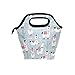 FORMRS Lunch Bag Insulated Cooler Lunch Tote Llama Alpaca Organizer Lunch Bags Portable Reusable Lunch Tote for Women Girls Adults