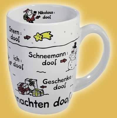 Childrens Toyshop  Third Party New : SHEEPWORLD: OHNE DICH IST WEIHNACHTEN DOOF - Tasse / Glas / Schale