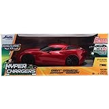 Jada Toys HyperChargers 2009 Corvette Stingray Concept BTM Remote Controlled Vehicle (1:16), Red