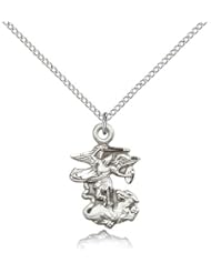 Sterling Silver St. Michael the Archangel Pendant