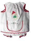 Christmas Bear w/Candy Cane Diaper Bib