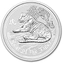 2010 Australian Lunar Series II - Year of the Tiger (1 Ounce Silver Coin)