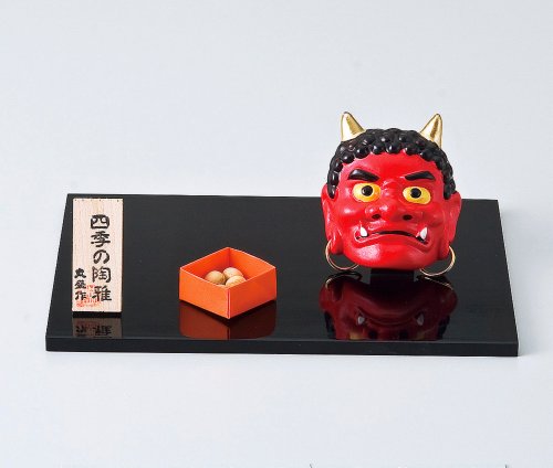 縁起物四季の玄関飾り（2月豆撒）  【置物】 【縁起物】 [インテリア小物]