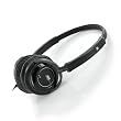 MEElectronics HT-21 Travel Lightweight Headphone with Swivel Cups, Adjustable Foldable Headband (Black)