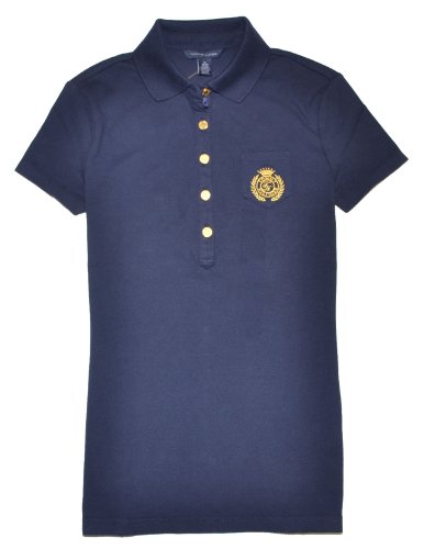Discount Tommy Hilfiger Women Crown Logo Polo T-shirt