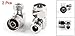 uxcell Silver Tone N Male to Female Right Angle Coaxial Adapter 2 Pcs