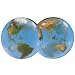 Earth Globe Bubble Balloon 22" Diameter Realistic