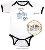 Vintage Onesie Monkee See Monkee Do Onesie