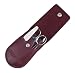 Red Shoes Size 4 Ladies-Womens Manicure & Pedicure 4 Piece Stainless Steel Set for in Maroon Leather Pouch