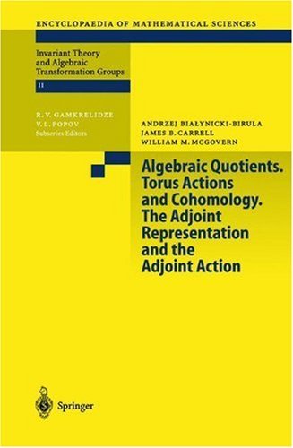 Algebraic Quotients. Torus Actions and Cohomology. The Adjoint Representation and the Adjoint Action (Encyclopaedia of Mathematical Sciences)