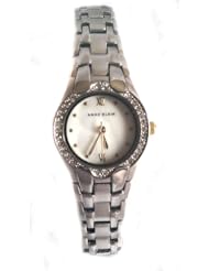 Anne Klein Womens AK/1387MPTT Swarovski Crystal Mother of Pearl Bracelet Watch
