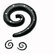 Water Buffalo Horn Organic Jewelry Ear Tribal, 6mm (2G) - Sold as a Pair