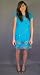 Fumblin Foe Blue Embroidered Elephant Mexican Style Tent Dress