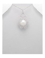 CZ Pendant Necklace In 92.5 Sterling Silver