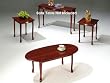 Cherry Finish 3pc Pack Coffee/End Table & Sofa Table Set By Acme Furniture