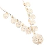14K Gold 18" Dramatic Ancient Coin Necklace