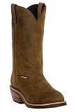 Men's Dan Post 12" WP Leather Round Toe Pull On Oil Resistant Cowboy Boots