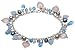 Kit Heath Sterling Silver 70CEBLA Ladies Bracelet with Rose Quartz Blue Lace Agate Blue & Pink Crystal Fresh Water Pearl
