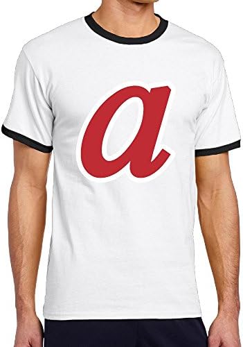 Boys Atlanta Team Retro Logo Short Sleeve Contrast Ringer Shirt