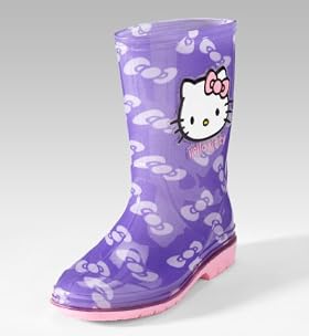 Younger Girls' Hello Kitty Bow Wellie Boots