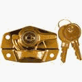 Tools & Hardware : National #N183-723 Brass Keyed Sash Lock