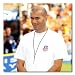 Zinedine Zidane Color Box Canvas Print - Gallery Wrapped - (16x16 Inches)