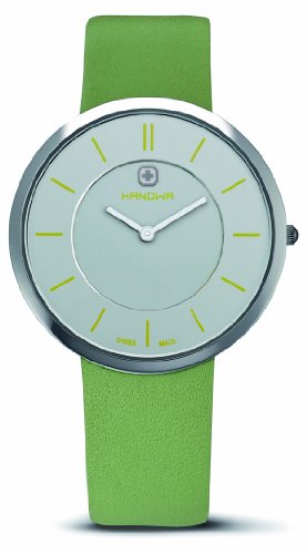 Hanowa Women's 16-6018.04.001.06 Swiss Lady Extra Slim Green Leather Watch