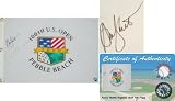 Andy North Signed 2000 Pebble Beach US Open Flag - Andy North Golf Sports Memorabilia